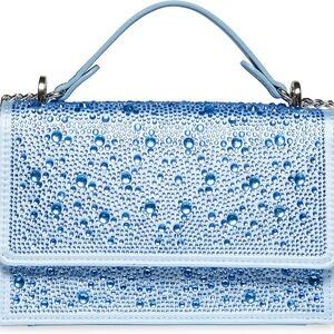 Betsy Johnson gift 

Elegant Blue Crystal Embellished Handbag